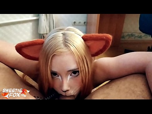 ❤️ Kitsune gbe dick ati pẹlu ni ẹnu rẹ ️ Iwa onihoho furo ❌